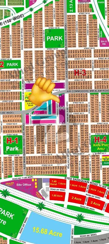 Prime 8 Marla Commercial Plot In Sector H, DHA Multan