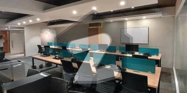 FURNISHED OFFICE 2000 SQUARE FEETS 60 WORK STATION