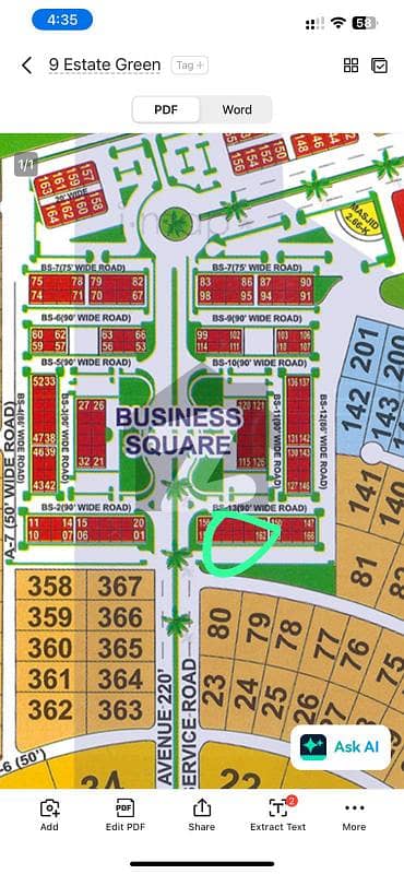 Commercial Plot Available For Sale Gulberg Greens Islamabad