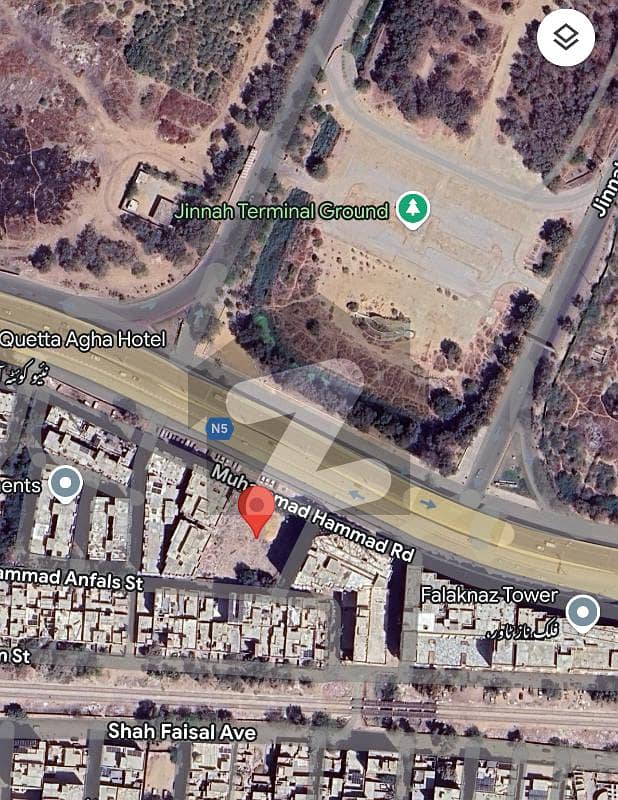 ایئرپورٹ روڈ کراچی میں 4 کنال کمرشل پلاٹ 65.0 کروڑ میں برائے فروخت۔