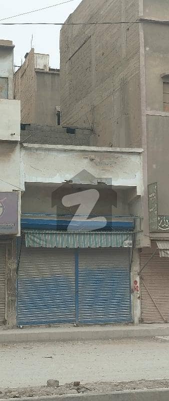 Shop no: 28-B, Liaquatabad, Karachi Main dakhana road shop with front and back opening (double entrance).  292 sq ft.