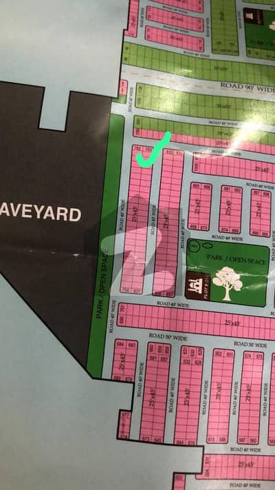 Corner Plot 5 Marla Royal Palm City Housing Scheme, Gujranwala
