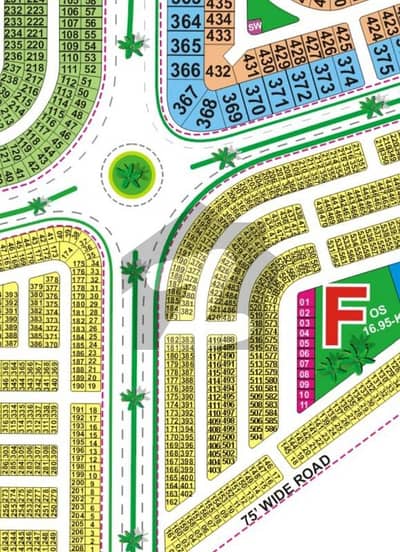 LDA CITY F Block 5m Plot For Sale Ready To Possession able Near 200 Ft Wide Road