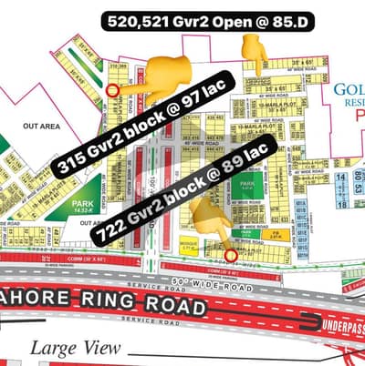 315 Golf And 722 And 520,521 Golf phase 2 block Near Adda plot