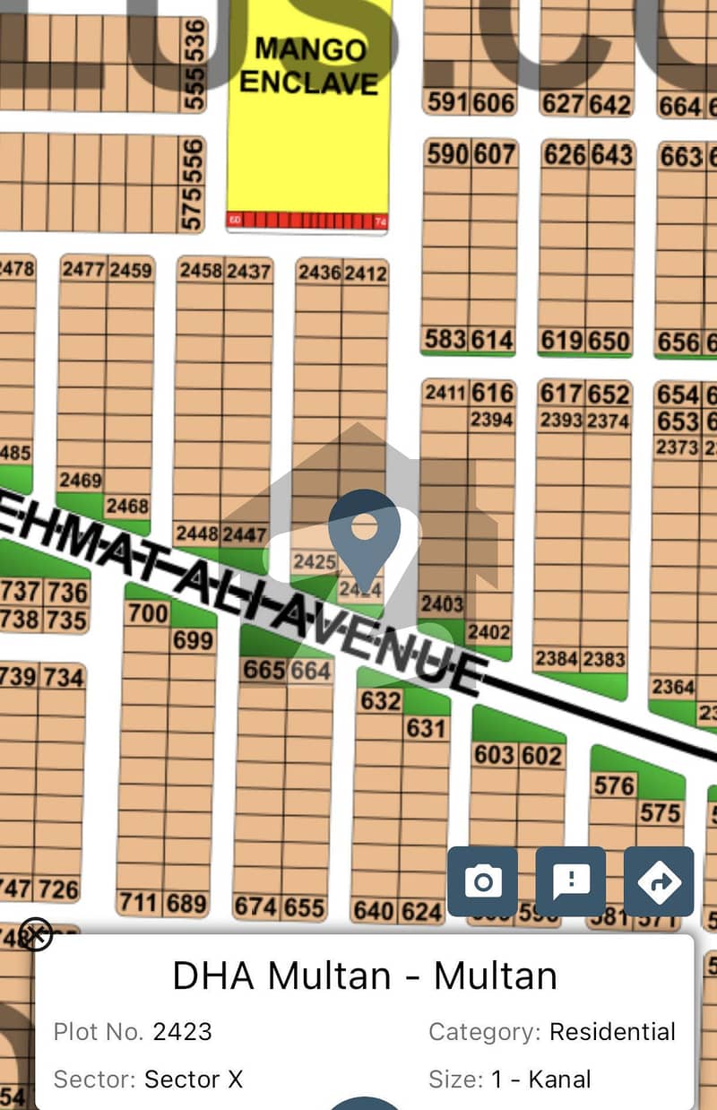 DHA Multan One Kanal Plot For Sale DHA Multan One Kanal Plot For Sale