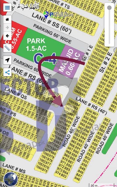 Prime 125 Yards Plot For Sale DHA City Karachi (Sector 3D) Walking Distance From Park, Mosque