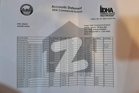 Dha Phase 7 Valley Bluebell 8 Marla Ballot Boulevard Commercial