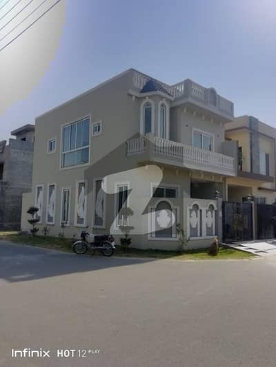 5 Marla Double Storey Corner Spanish Luxury Brand New House For Sale In Al Hafeez Phase 5 very Near To Canal Road