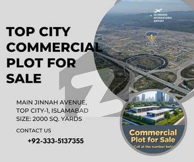 Commercial Plot For Sale Main Jinnah Avenue, Top City-1 Islamabad