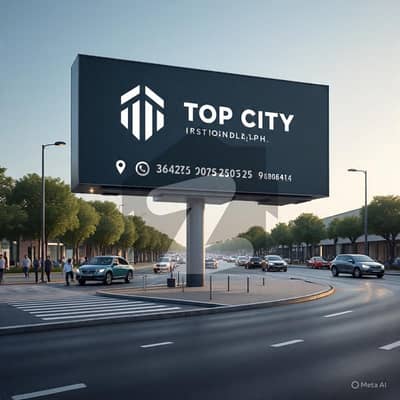Commercial Plot For Sale InTop City-1 Kanwar Moiz Block