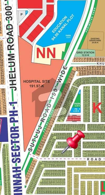 LDA City 10 Marla 75+Wide Road plot For Slae