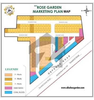 Twin Shops (1.6 Marla Each) New Rose Garden By AlHafeez - Manawan