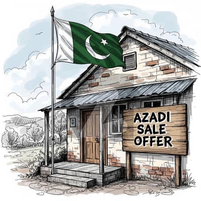 AZADI SALE OFFER:  Direct Deal Offer At Lowest price With 80% Advance Payment. Offer valid till 15 August 2025.