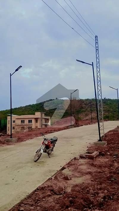 3 Kanal 3 Side Corner Hill View Top Farm House Plot For Sale