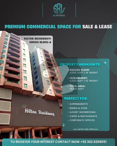Commercial Spaces Available at Hilton Residency SMCHS Block A