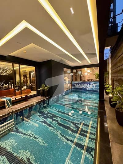 1 Kanal Top Quality Build Luxurious Beautiful Modern Design Villa With Basement Swimming Pool For Sale In DHA Lahore Phase 6 Prime Location Near To Park KFC