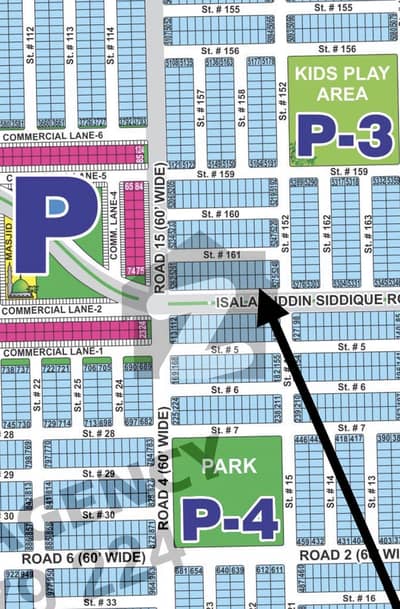 5 Marla Plot For Sale on 80 Ft Road, Near Masjid, Low Development Charges