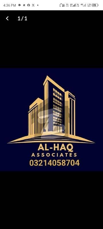 B Block Corner Facing Kanal Near Park Plot For Sale
