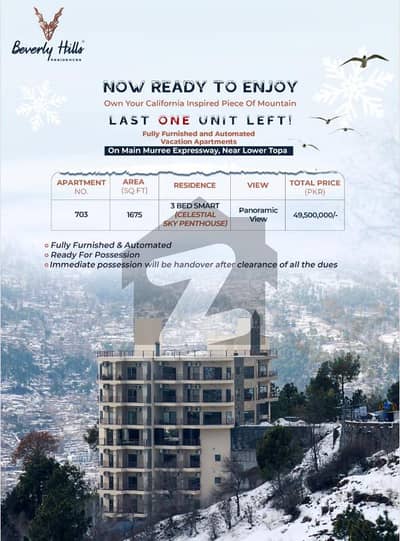 PENTHOUSE in MURREE - TOP FLOOR LAST UNIT LEFT