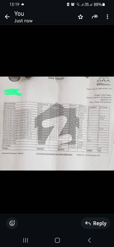 ڈی ایچ اے ویلی - میری گولڈ سیکٹر ڈی ایچ اے ویلی,ڈی ایچ اے ڈیفینس,اسلام آباد میں 8 مرلہ رہائشی پلاٹ 21.0 لاکھ میں برائے فروخت۔