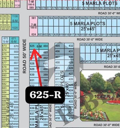 6 MARLA CORNER PRIME LOCATION PLOT FOR SALE IN AL RAHMAN GARDEN PHASE 2