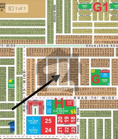 1 kanal G block on-ground plot