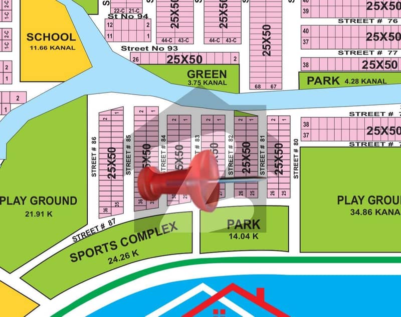 Near Main Double Road 5 Marla Plot For Sale