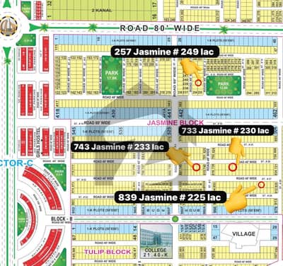 Plot # 743 Jasmine And 732 Jasmine And 839 Jasmine block All Charges paid Builder location plot Plot # 743 Jasmine And 732 Jasmine And 839 Jasmine block All Charges paid Builder location plot