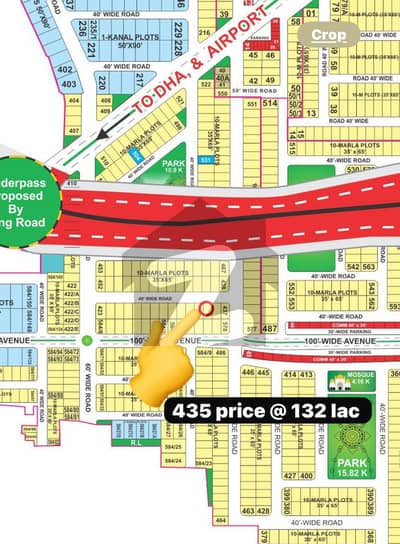 Plot # 435 Overseas B Extension block plot For Sale Near park And Masjid