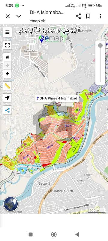 1 Kanal Plot For Sale Sector G, DHA Phase 4, Islamabad