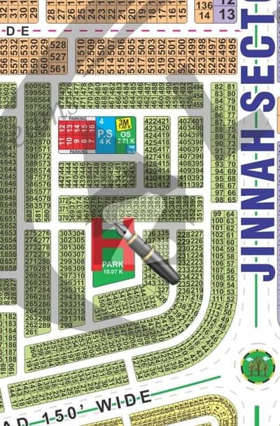 10 Marla Plot For Sale In H Block Jinnah Sector LDA City Lahore