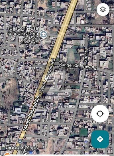 Corner Plot On Mandi Bahauddin Sarai Alamghir Road Boundary Wall, Gate, Car Access