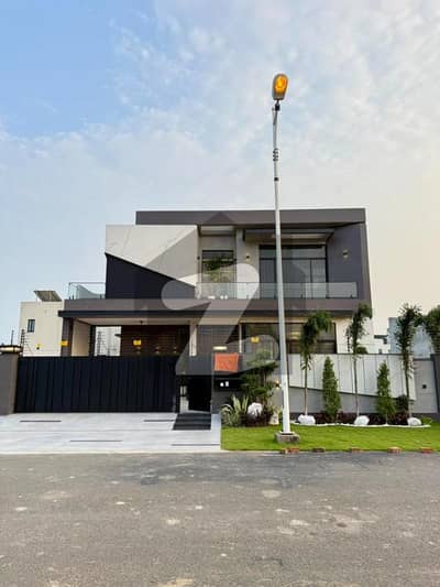 One Kanal Brand New Luxury Ultra-Modern Design Most Beautiful Bungalow 2 Servant Quarter In Basement For Sale At Prime Location Of DHA Lahore Near To Park Masjid & Commercial Market.