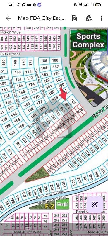 A3 Block 1 Kanal Plot For Sale Near To Sports Complex Very Good Location