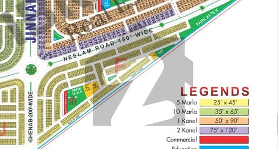 5 Marla Residential Plot for Sale F Block, LDA City