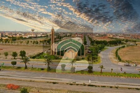 Corner on A Big Road Great Location 20-Marla Plot for Sale in P Block of the Lahore Motorway City