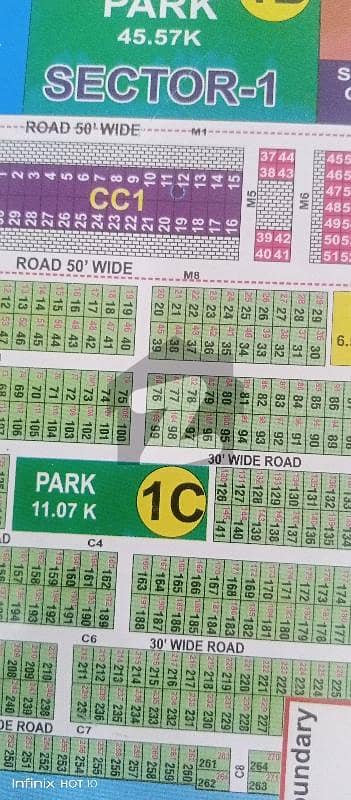 DHA Rahbar Sector-1 Block C plot available in reasonable price away from drain under ground wiring area All dues clear and possession area best option for construction