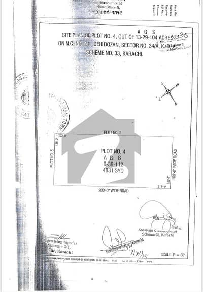 سکیم 33 - سیکٹر 34-اے سکیم 33,کراچی میں 9 کنال کمرشل پلاٹ 26.57 ارب میں برائے فروخت۔