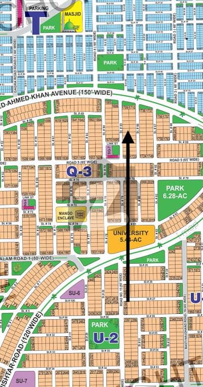 1 Kanal Possession Ready Plot in Sector Q | Near Park, Commercial & Pakistan Square