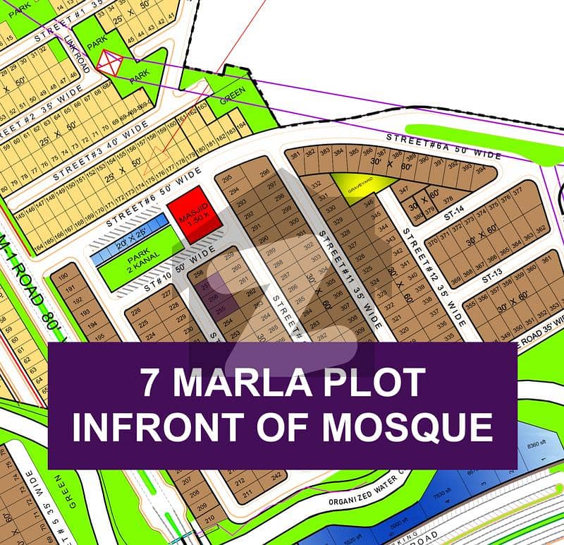7 Marla Plot Near Park And Masjid I-Block P2