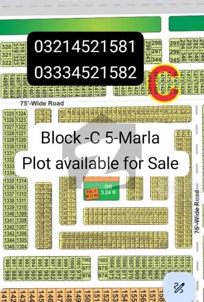 5-Marla On Ground Block-C Possession Plot Available For Sale 5-Marla On Ground Block-C Possession Plot Available For Sale