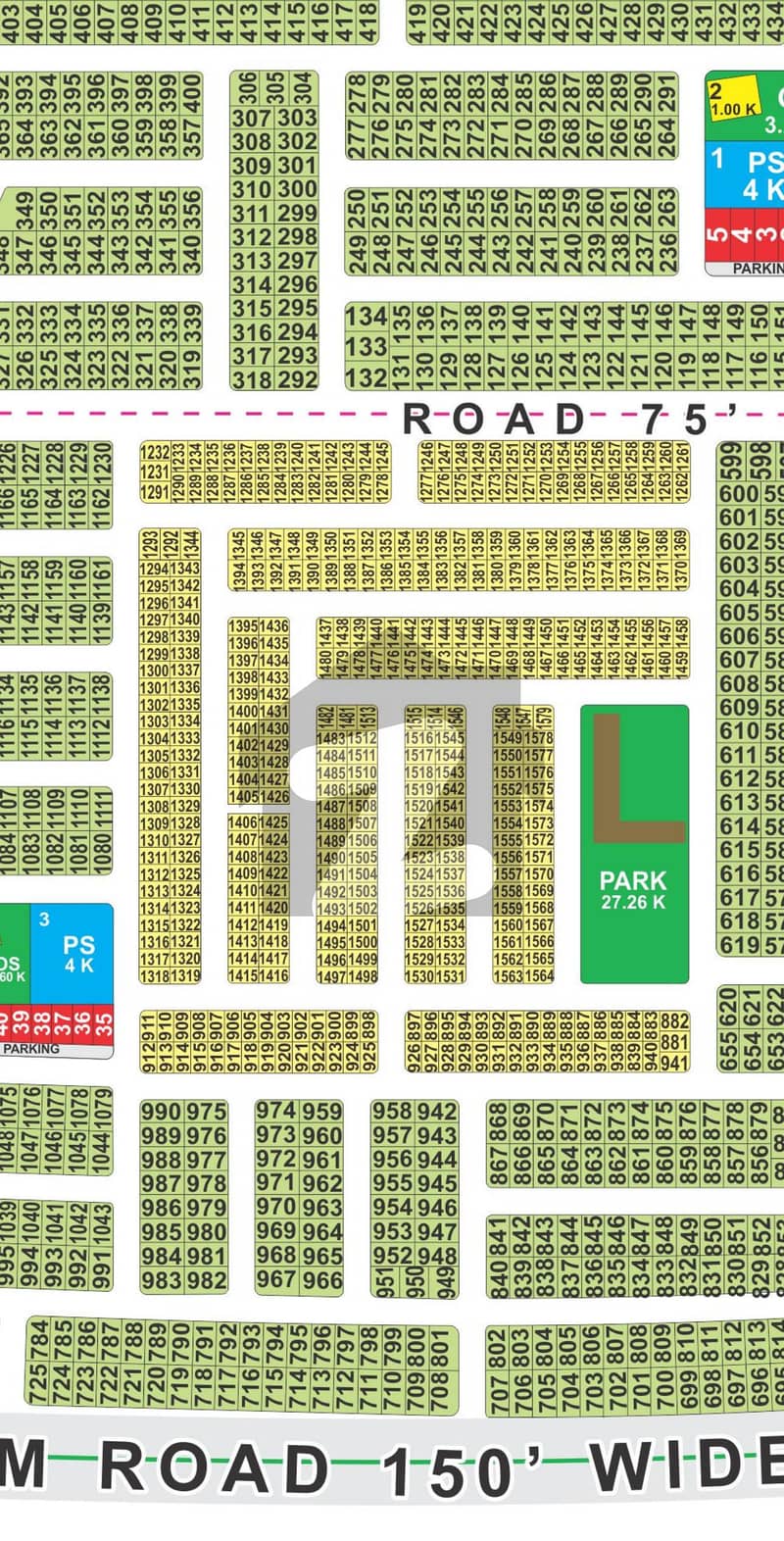 LDA City L Block 5M plot for Sale