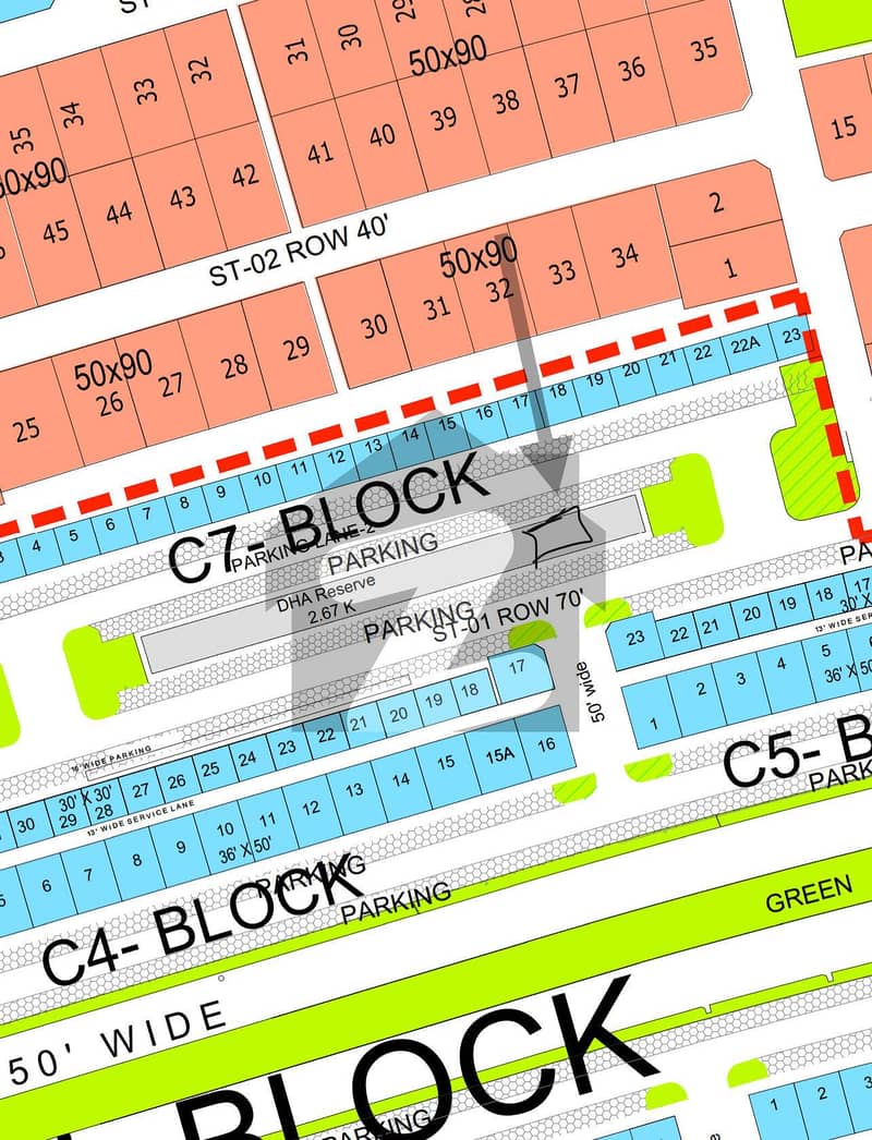 5.33 marla plot on DHA Expressway