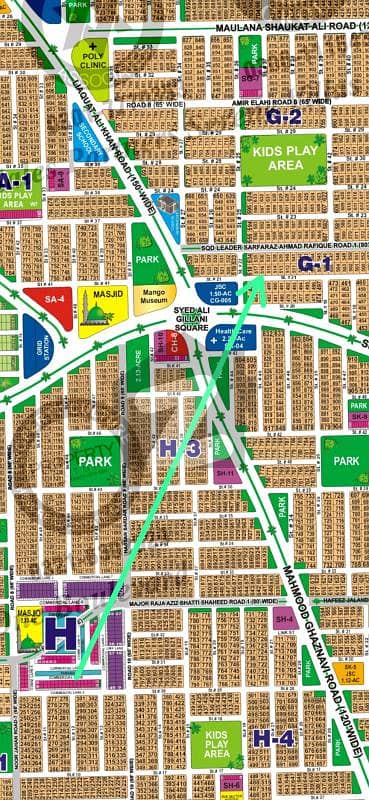 1 KANAL PLOT FOR SALE SECTOR G BACK T0 120 RUMANZA , 150 FT ROAD ROAD IN DHA MULTAN