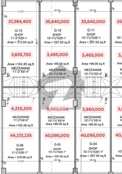 3 Years installments plan 10'-71/2"X20'-0 Office for Sale 7 Sky G-14 Markaz