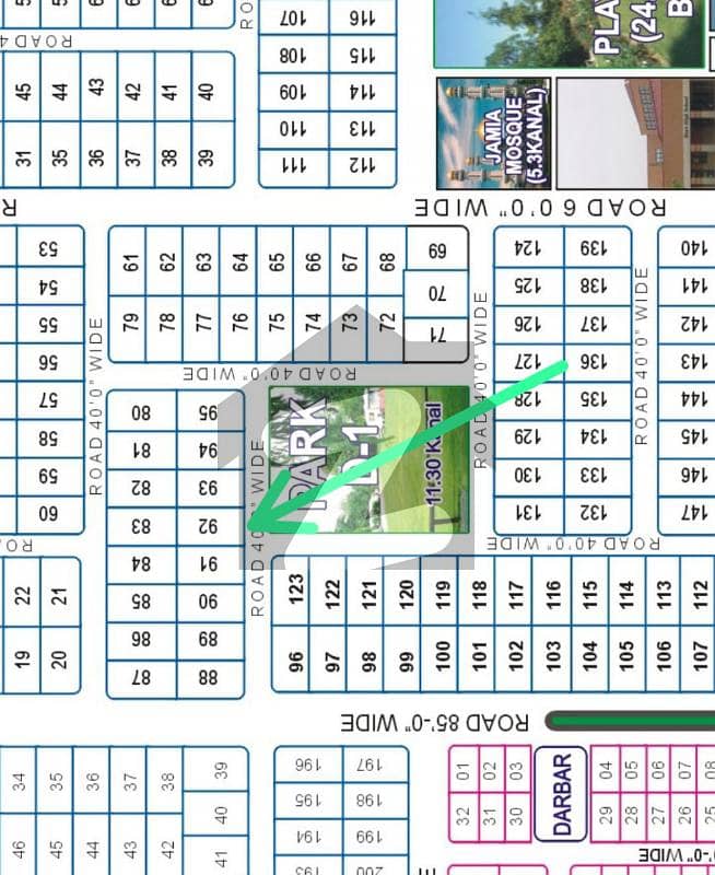 20 Marla Facing Park 92 D1 20 Marla Facing Park 92 D1