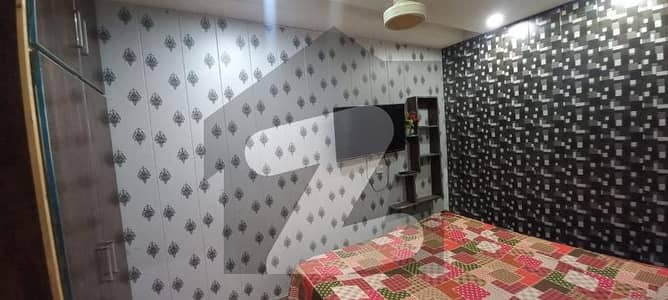 Fully Furnished Flat Brand New one bedroom living For Rent In Johar Town phase 2 Near Emporium Mall