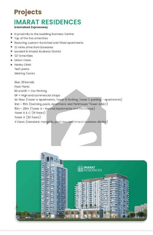 Luxury Apartment Sale in Main Islamabad Expressway