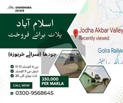 Plot for Sale Islamabad (Jodha, Mouza Sarai Kharbouzah)