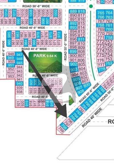 796 Southern PUP 50ft road plot for sale